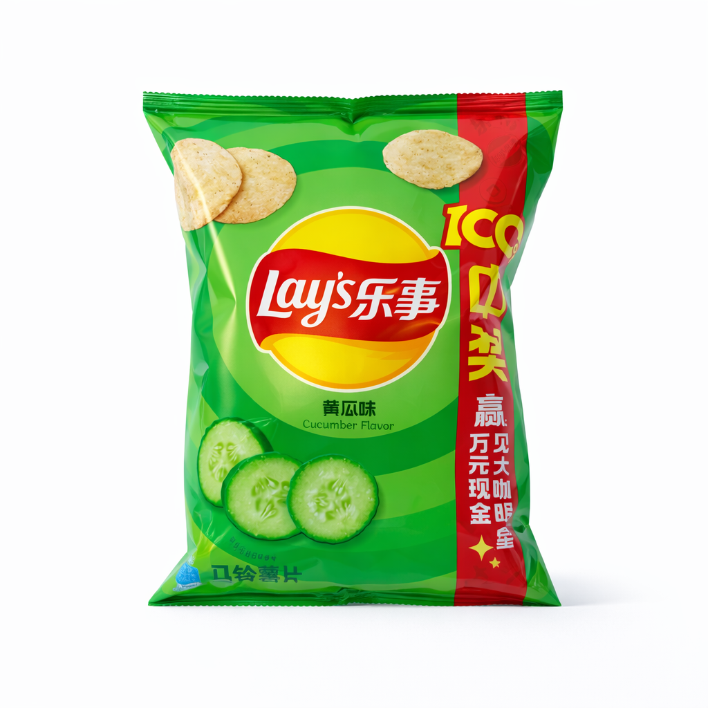 Чипсы картофельные со вкусом огурца Lay’s, 70 г