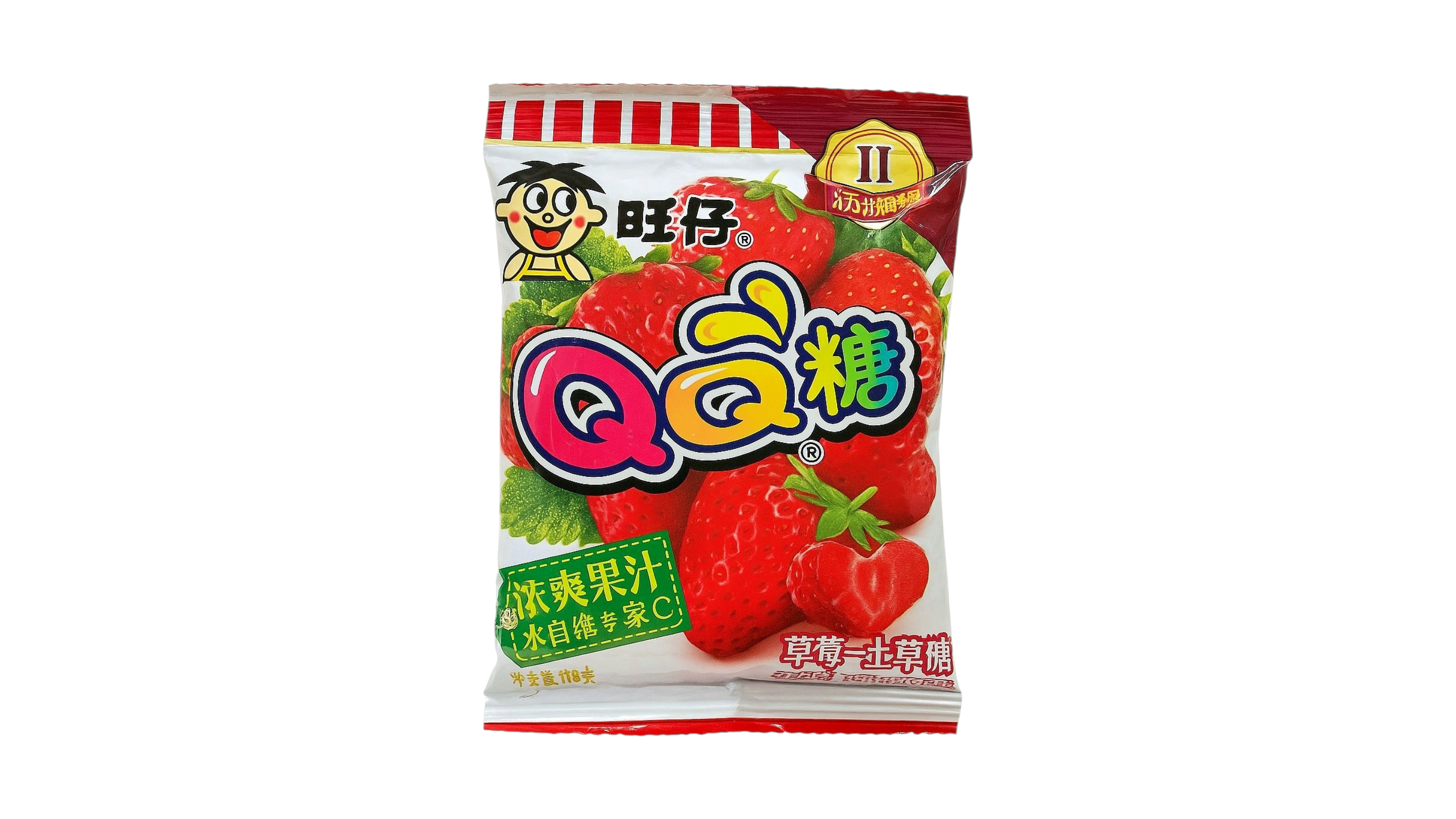 Конфеты жевательные QQ со вкусом клубники Want Want 旺仔 70 г