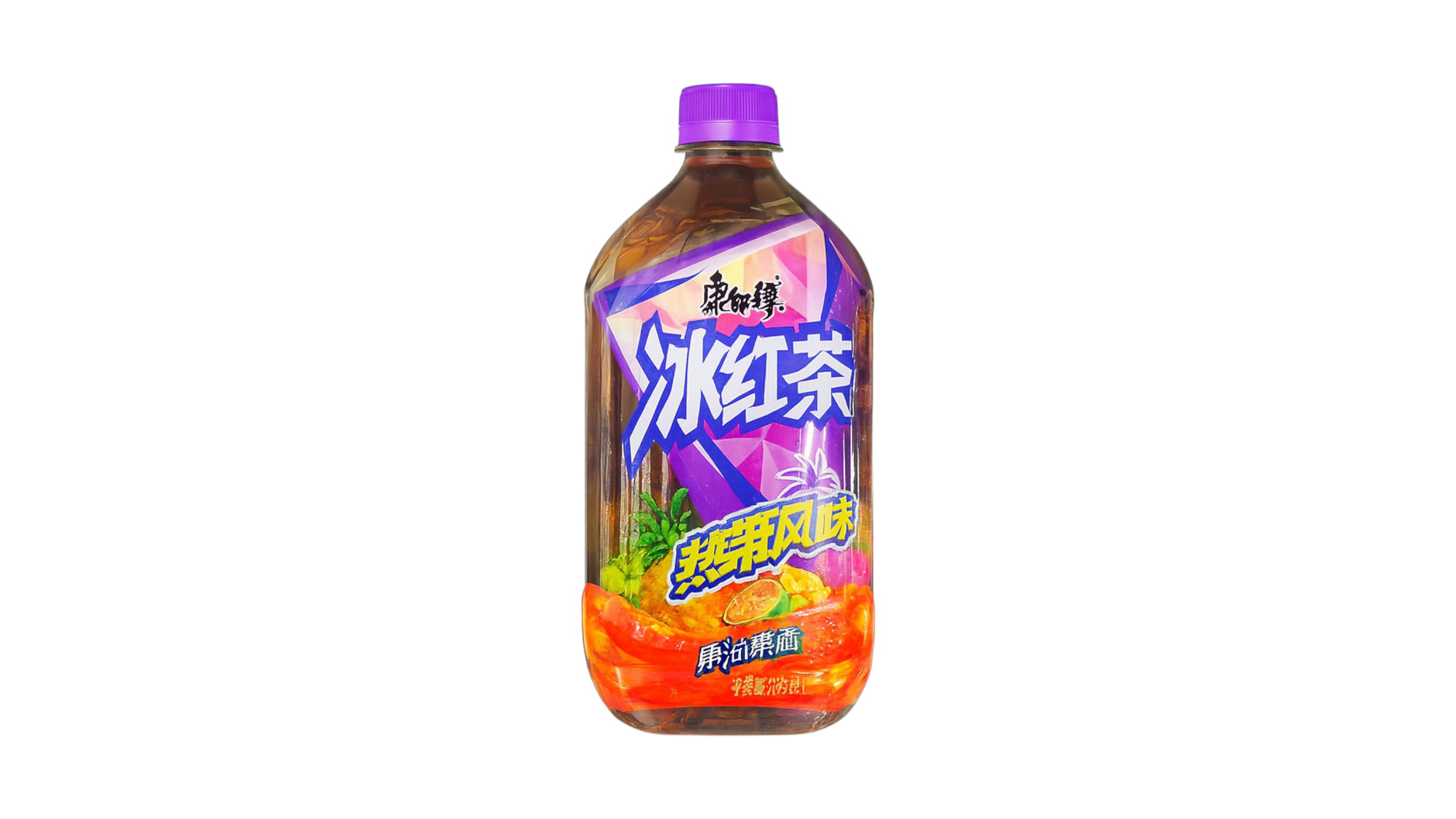 Чай холодный чёрный со вкусом тропических фруктов Master Kong 康師傅 Tropical Fruit Tea 1 л